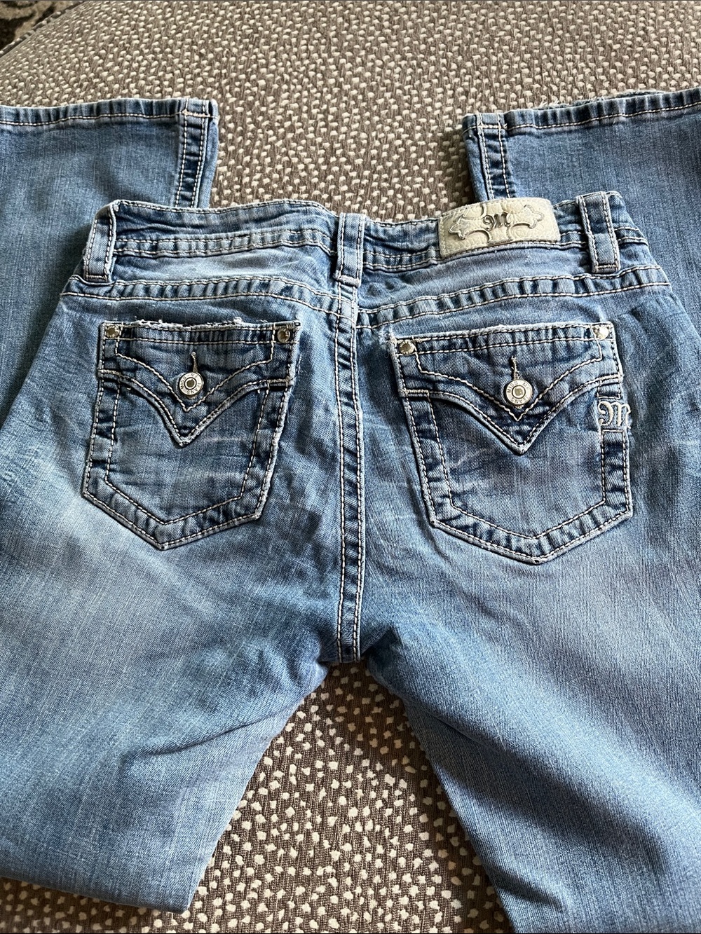 Miss Me Light Blue Boot Cut Jeans